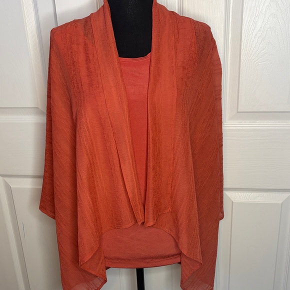 Travelers by Chico's Tops - Travelers by Chicos Tank Top & Sheer Jacket set. Medium and small